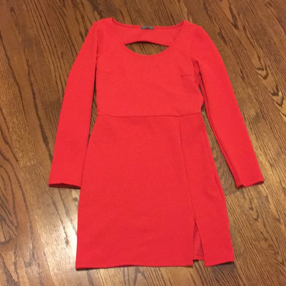 Bodycon red dress